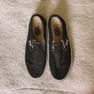 Black Slip On Vans